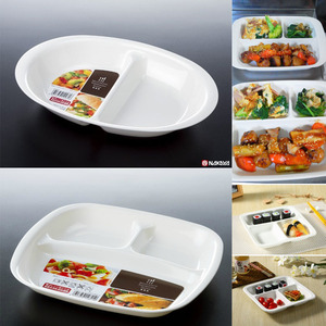 일본 나까야/전자렌지용 화이트식판(런치플레이트)/접시/식판