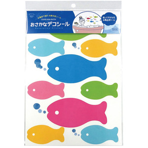 일본 마나/욕실용 데코스티커(반복사용)/물고기모양스티커/아기욕조 스티커/타일벽면스티커